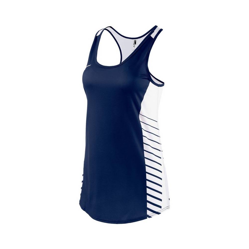 Damske Tank Top Mizuno Team Námornícka Modrá Vypredaj ZNOF13974